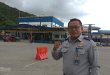Pelabuhan Penyeberangan Gorontalo Layani Dua Rute Penyeberangan Koordinator Satuan Pelayanan Penyeberangan Gorontalo Mujadi Martosukadi Subernad