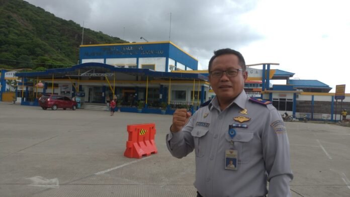Koordinator Satuan Pelayanan Penyeberangan Gorontalo Mujadi Martosukadi Subernad