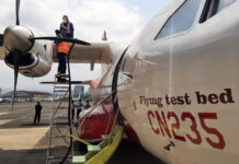 Pesawat CN235-220 FTB Lakukan Ground Test Dengan Bioavtur J2.4