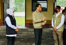Presiden Jokowi Mengunjungi Daerah Terdampak Erupsi Gunung Semeru