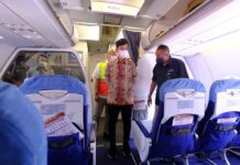 Super Air Jet Resmi Mendaratkan Pesawat Airbus 320 Di Bandara Adi Soemarmo