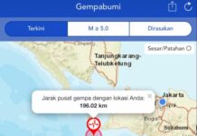 Gempa M 6,6 Guncang Banten