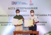 KAI-Pertamina NRE MoU Pasang Solar Panel Di Stasiun Untuk Transisi Energi