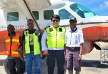 Petugas Bandara Bilorai Tetap Layani Pengguna Jasa Penerbangan