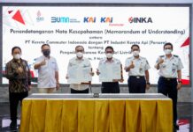 KAI Commuter Dan PT INKA Tandatangani MoU Pengadaan KRL
