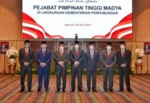 Menhub Lantik Pejabat Tinggi Madya Kemenhub