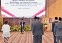 Menhub Lantik Dirjen Perhubungan Darat dan Laut Yang Baru