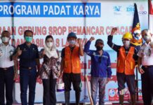 Kemenhub Libatkan Ratusan Warga Untuk Padat Karya di Instalasi Srop Pemancar Disnav Cilacap