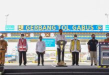 Presiden Jokowi Resmikan Jalan Tol Cibitung-Cilincing