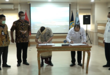 Perjanjian Konsesi Pengelolaan Alur Pelayaran Ambang Sungai Barito Ditandatangani