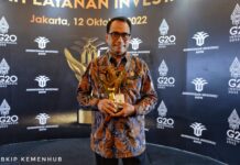 Kemenhub Raih Terbaik Pertama Anugerah Layanan Investasi 2022