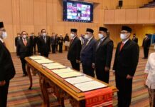 Menhub Lantik Dirjen Perhubungan Udara dan Dirjen Perkeretaapian