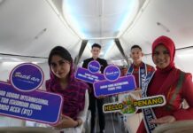 Maskapai Batik Air Terbang Perdana Banda Aceh-Penang