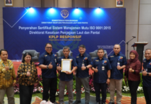 Direktorat KPLP Berhasil Raih Sertifikat ISO 9001:2015