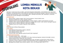 Batas Waktu Lomba Menulis Tentang Kota Bekasi Diperpanjang