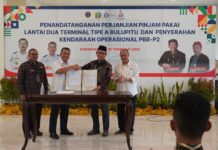 Ditjen Hubdat dan Pemkab Banyumas Tandatangani Perjanjian Pinjam Pakai Terminal Tipe A Bulupitu