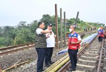 DJKA Fokus Upaya Perbaikan Jalur Rel Pascabencana Longsor Jalur Bogor-Sukabumi