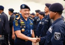 Kemenhub Gelar Apel Pasukan Pengamanan Angkutan Laut Lebaran 2023