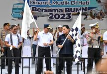 Menhub Lepas Keberangkatan Peserta Mudik Gratis Kemenhub, BUMN dan Polri