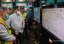 Menhub Cek Arus Balik Lebaran di Sumsel