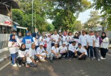 Senam Jantung Sehat Kayu Putih Diisi dengan Halal Bi Halal dan Silaturahmi