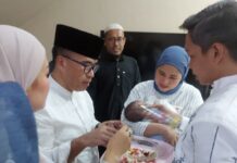 Perayaan HUT Anggota DPD Alirman Sori dengan Aqiqah Cucu