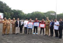 Plt Wali Kota Bekasi Apresiasi Atlet 32nd Sea Games Asal Kota Bekasi dan Tandatangan Kerja Sama Saat Apel Pagi