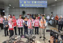 Menhub dan Pj Gubernur DKI Jakarta Inspeksi Jelang Operasional LRT Jabodebek