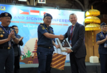 Penjaga Pantai Tiga Negara Bahas Rencana Latihan Bersama Penanggulangan Pencemaran Minyak di Laut