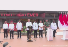 Presiden Jokowi Resmikan Bandara Ewer Asmat
