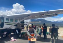 Ditjen Hubud Kirim Bantuan Warga Terdampak di Kabupaten Puncak Papua Tengah