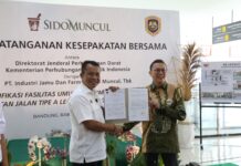 Ditjen Hubdat dan Sido Muncul MoU Tingkatkan Fasilitas Umum di Terminal Tipe A Leuwipanjang