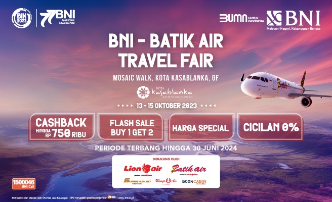 FOTO 14 Okt_BNI dan Batik air travel fair 1