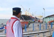 Menhub Tinjau Stasiun, Pelabuhan dan Gerbang Tol Kalikangkung