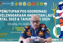 Posko Angkutan Laut Natal 2023 dan Tahun Baru 2024 Ditutup