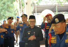 Berkompetisi Tingkat Nasional Penjabat Walkot Bekasi Lepas Kontingen SC Pemadam Kebakaran