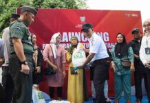 Walkot Makassar Lepas Distribusi 40 Ton Bantuan Pangan Beras Pemerintah