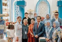 Stand Dekranasda Kota Medan di Inacraft 2024 Dikunjungi Presiden dan Ibu Negara