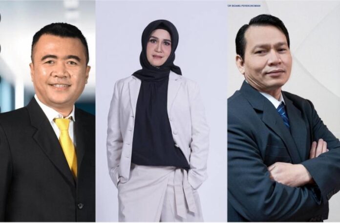 FOTO 7 Maret_Dadan Rudiansyah - Direktur Keselamatan dan Keamanan KAI, Rosma Handayani - Direktur SDM dan Umum KAI, dan Elen Setiadi - Komisaris KAI