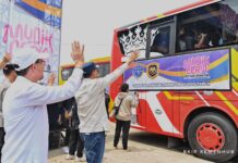 Menhub Lepas Keberangkatan Penumpang Mudik Gratis dengan Bus