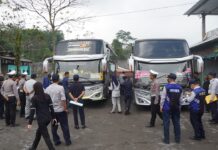Jelang Libur Iduladha BPTD Kelas III D.I.Yogyakarta Gelar Ramp Check Bus di Kaliurang