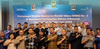 Bandara H.A.S. Hanandjoeddin Sukses Gelar Rapat Komite Keamanan Bandara Ke-2 dan Sosialisasi Pencegahan Bahaya Kebakaran