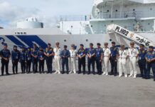 Upacara Penyambutan Kapal Patroli Indonesia dan Jepang di Pelabuhan Bredco Filipina dalam Rangka Marpolex 2024