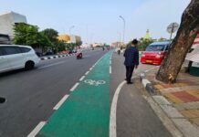 Dukung Penggunaan NMT, BPTJ Selesaikan Lajur Khusus Sepeda di Kota Tangerang