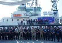 Kemenhub Gelar Apel Pelepasan Kapal Patroli KPLP KN Trisula untuk Ikuti Latihan Regional Marpolex 2024 Filipina