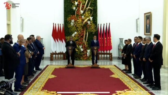 FOTO 15 Juli_Presiden Joko Widodo (Jokowi) menerima kunjungan PM Papua Nugini di Istana Bogor, Jawa Barat. (dok. youtubesetpres)
