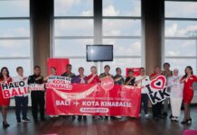 Indonesia AirAsia Resmikan Penerbangan Perdana Bali menuju Kota Kinabalu