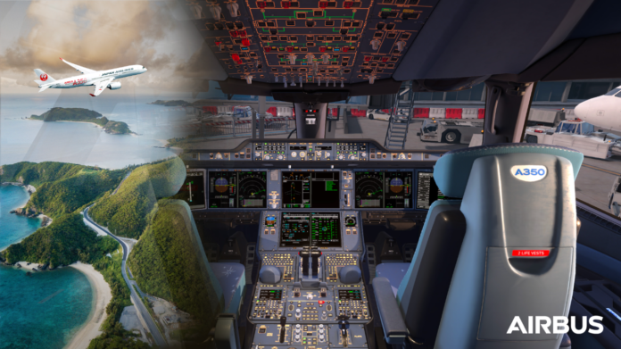 FOTO 10 September_Japan Airlines (JAL) dengan Airbus untuk A350 Virtual Procedure Trainer (VPT) berbasis komputer. (dok. istgimewa)