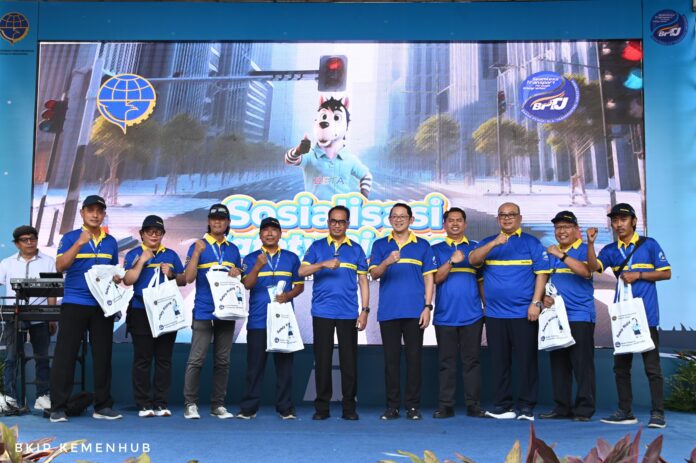 FOTO 20 September_Acara Sosialisasi Safety Riding atau Keselamatan Berkendara, yang digelar oleh Badan Pengelola Transportasi Jabodetabek (BPTJ) Kemenhub di Tangerang, Banten. 1