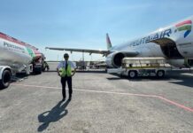 Pelita Air Terbang Perdana Gunakan SAF di BIAS 2024